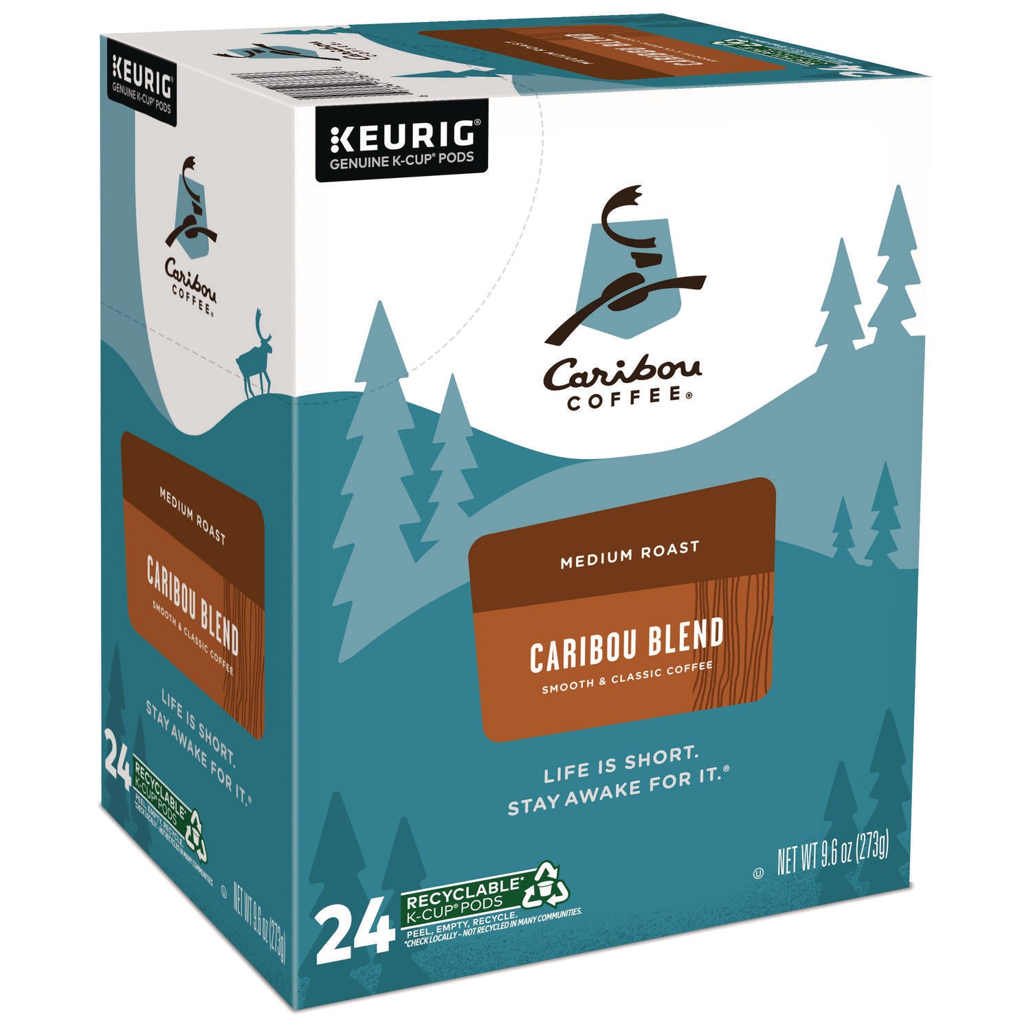 Caribou Blend Coffee K-Cups, 24/Box - 1