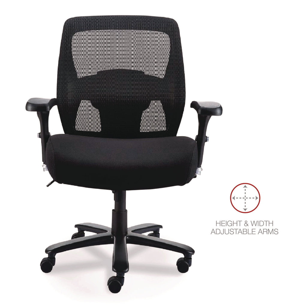 Alera Faseny Series Big and Tall Manager Chair, Supports Up to 400 lbs, 17.48" to 21.73" Seat Height, Black Seat/Back/Base