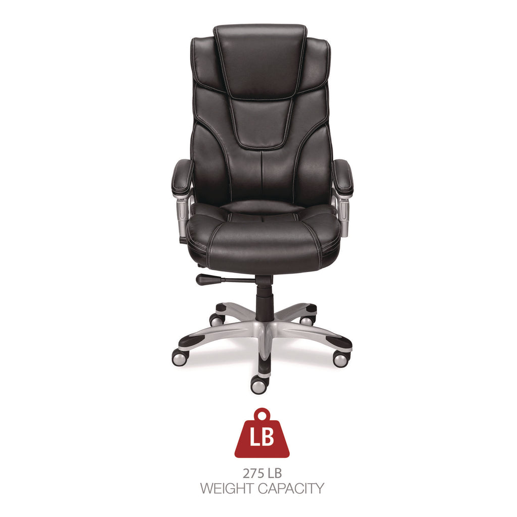 Alera Maurits Highback Chair, Supports Up to 275 lb, Black Seat/Back, Chrome Base - 8