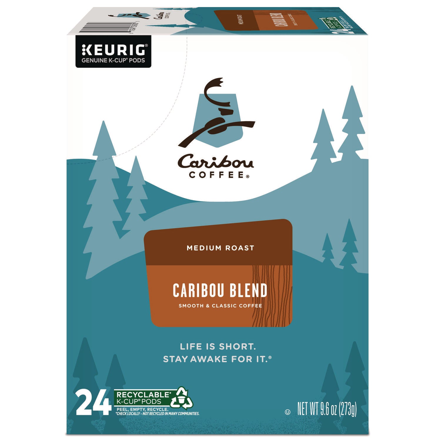 Caribou Blend Coffee K-Cups, 96/Carton - 2