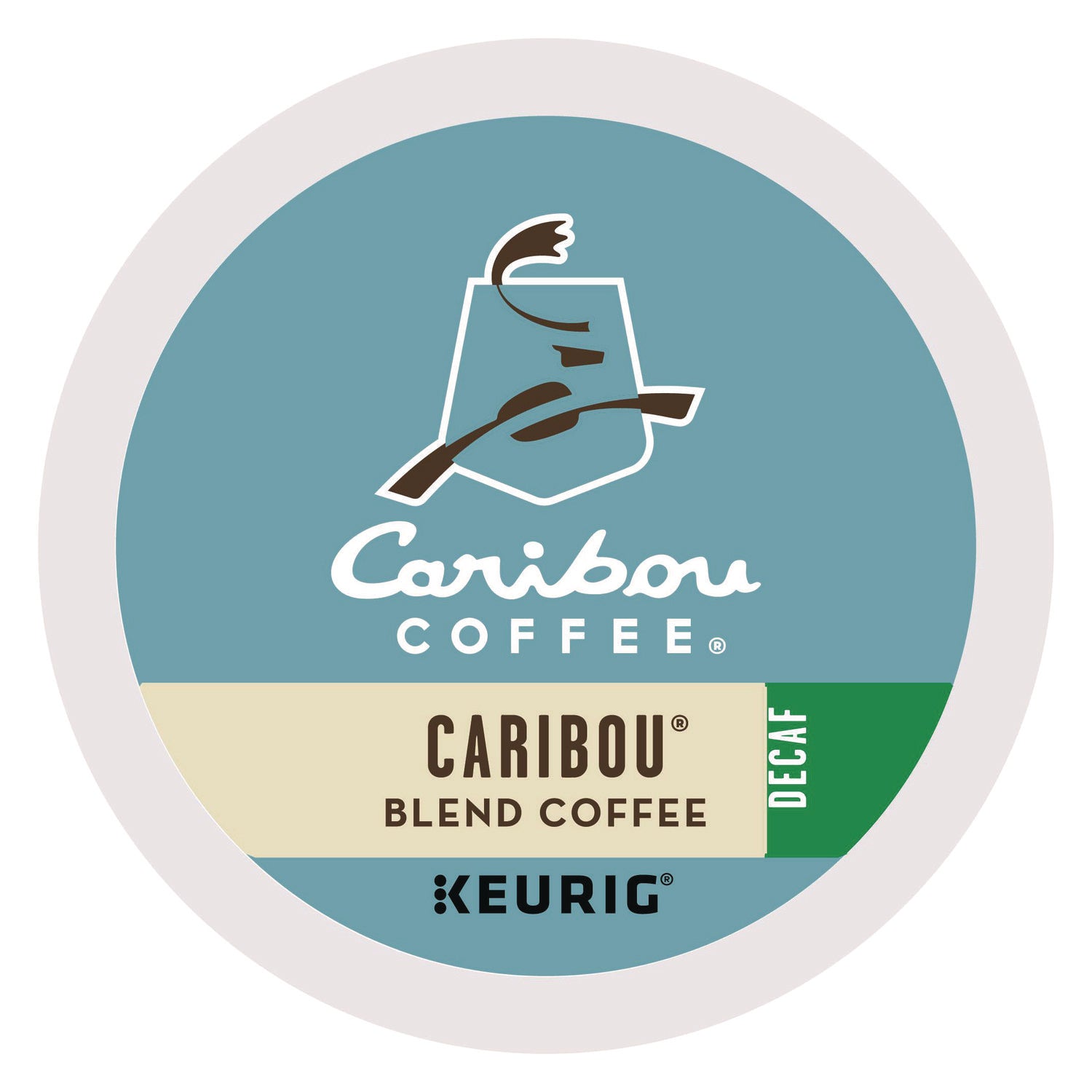 Caribou Blend Decaf Coffee K-Cups, 24/Box - 4