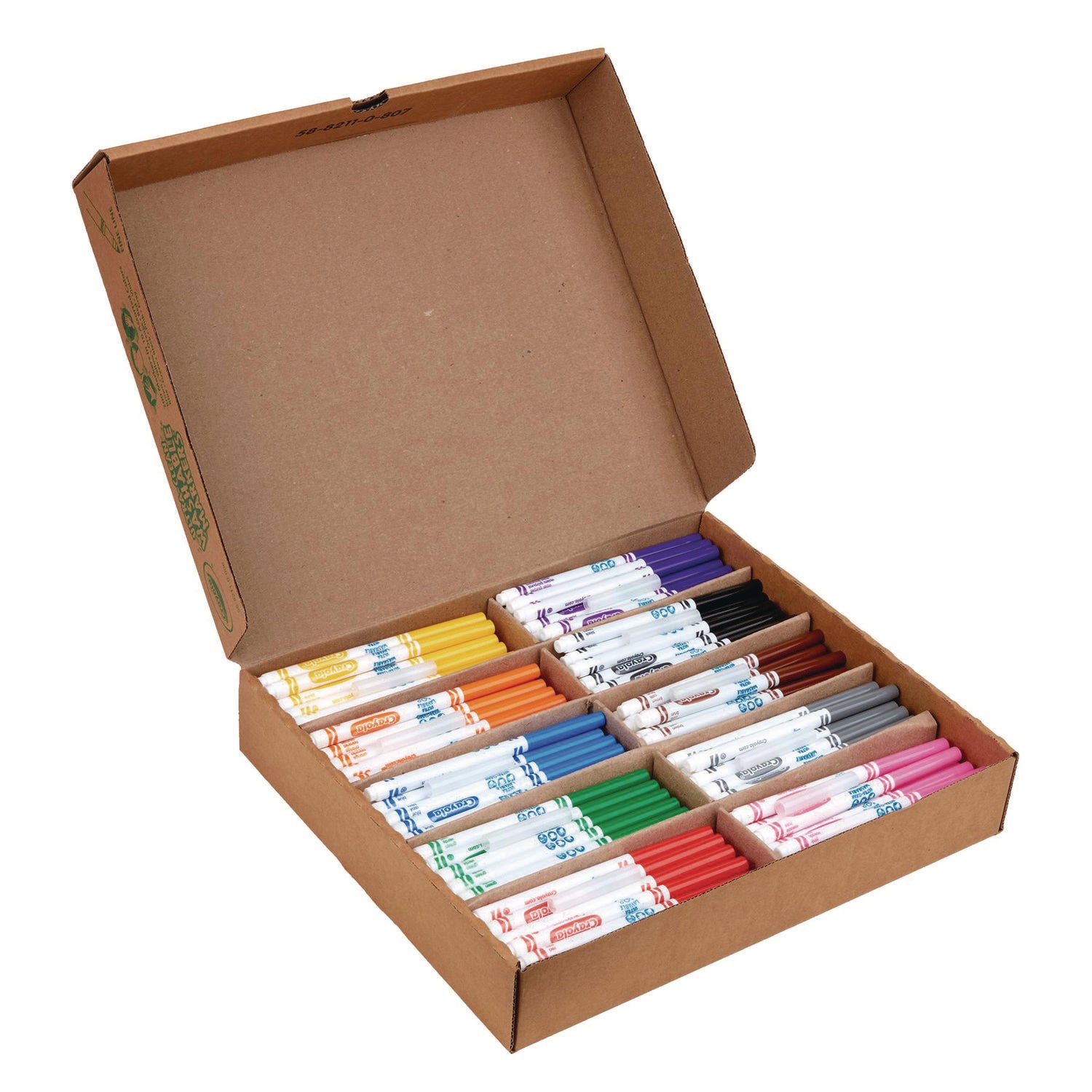 Ultra-Clean Washable Marker Classpack, Fine Bullet Tip, 10 Assorted Colors, 200/Pack