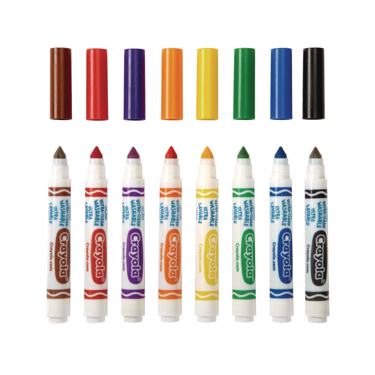 Ultra-Clean Washable Marker Classpack, Broad Bullet Tip, 8 Assorted Colors, 200/Box - 6