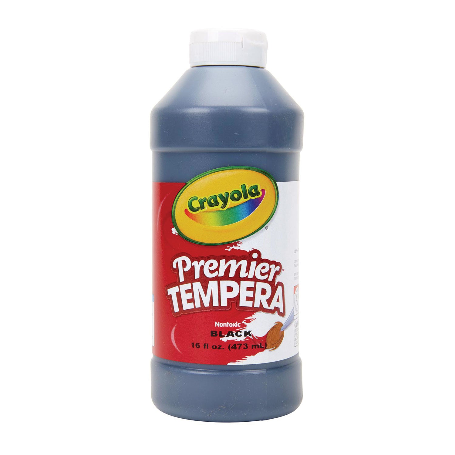 Premier Tempera Paint, Black, 16 oz Bottle - 7