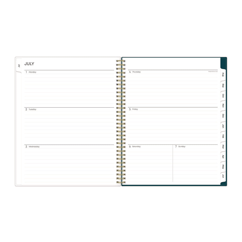 Greta Academic Year Weekly/Monthly Planner, Greta Floral Artwork, 11.5 x 8, Green Cover, 12-Month (July-June): 2022-2023 - 3