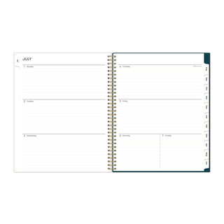 Greta Academic Year Weekly/Monthly Planner, Greta Floral Artwork, 11.5 x 8, Green Cover, 12-Month (July-June): 2022-2023 - 3