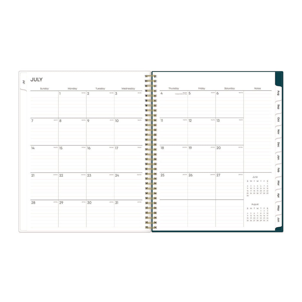Greta Academic Year Weekly/Monthly Planner, Greta Floral Artwork, 11.5 x 8, Green Cover, 12-Month (July-June): 2022-2023 - 4