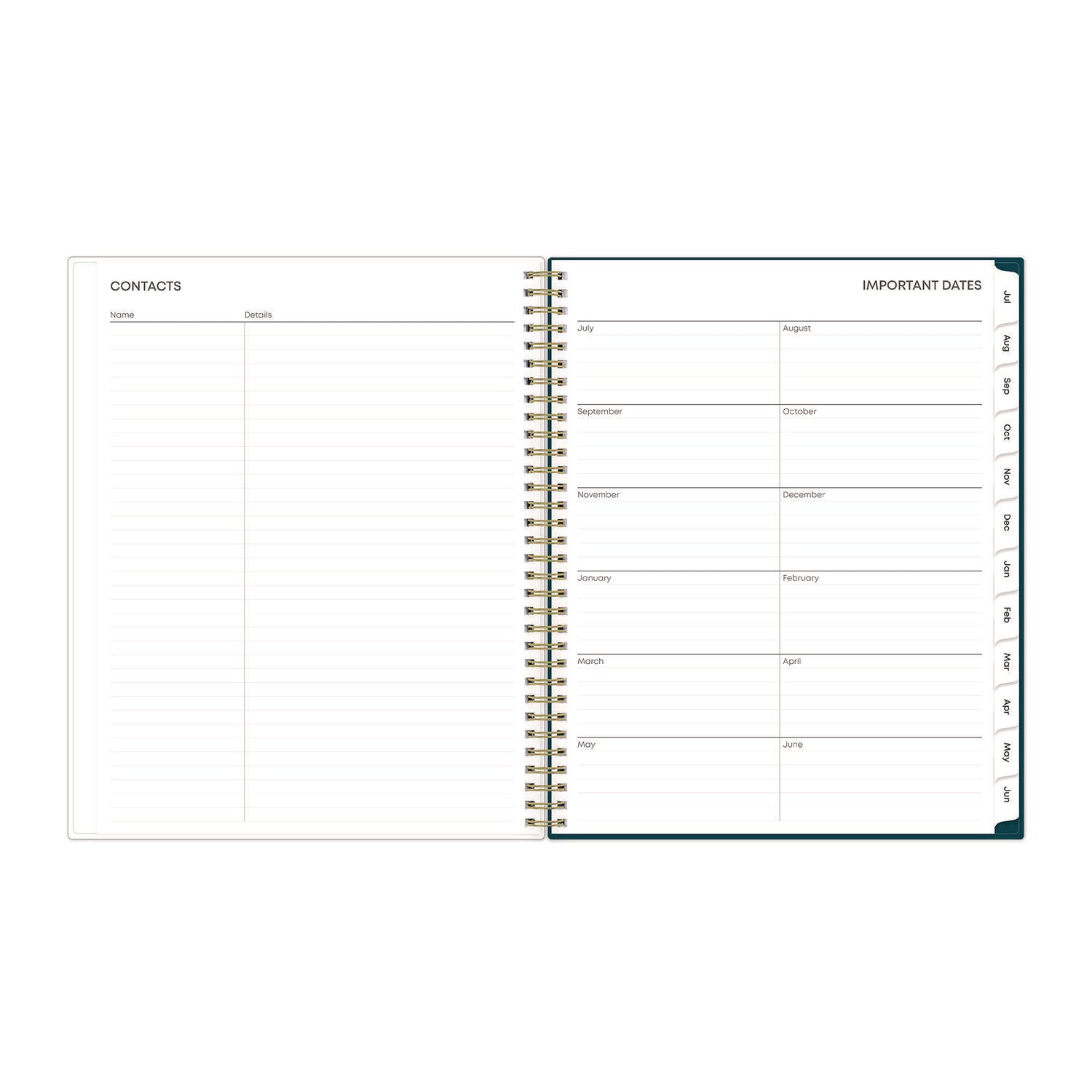 Greta Academic Year Weekly/Monthly Planner, Greta Floral Artwork, 11.5 x 8, Green Cover, 12-Month (July-June): 2022-2023 - 6
