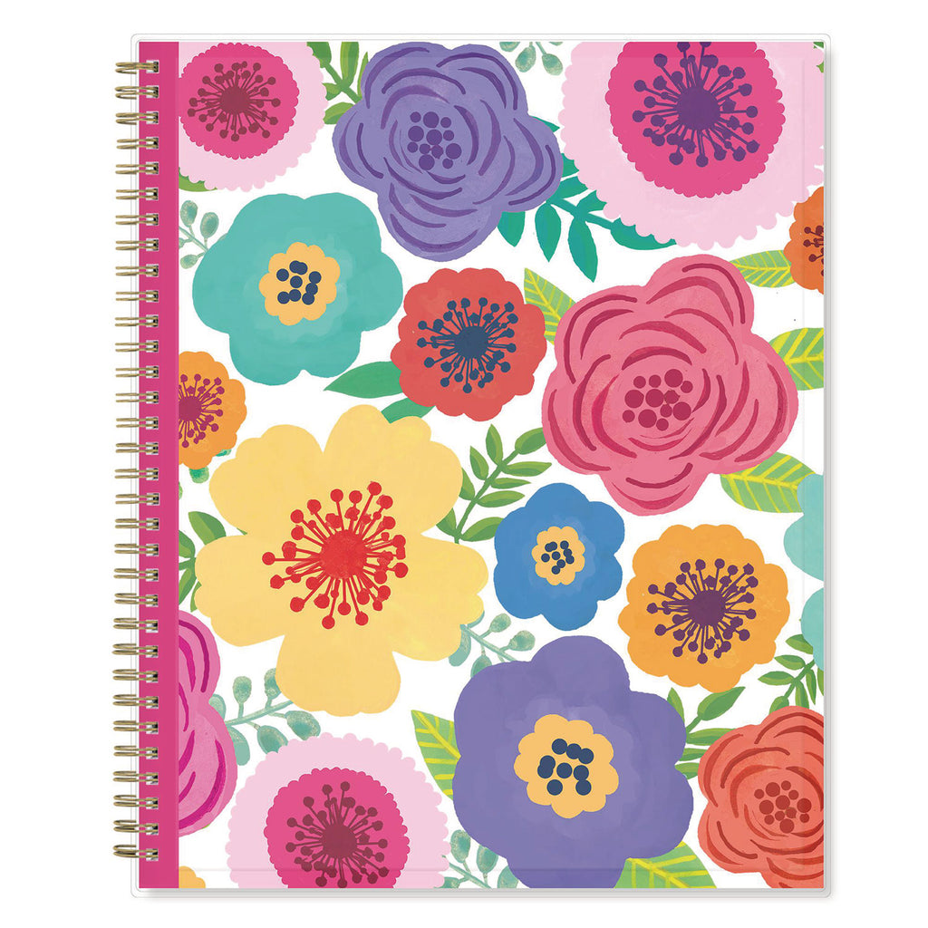 Mahalo Academic Year Create-Your-Own Cover Weekly/Monthly Planner, Floral Artwork, 11 x 8.5, 12-Month (July-June): 2023-2024