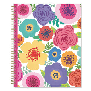 Mahalo Academic Year Create-Your-Own Cover Weekly/Monthly Planner, Floral Artwork, 11 x 8.5, 12-Month (July-June): 2023-2024
