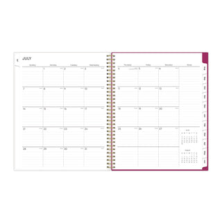 Mahalo Academic Year Create-Your-Own Cover Weekly/Monthly Planner, Floral Artwork, 11 x 8.5, 12-Month (July-June): 2023-2024