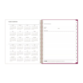 Mahalo Academic Year Create-Your-Own Cover Weekly/Monthly Planner, Floral Artwork, 11 x 8.5, 12-Month (July-June): 2023-2024