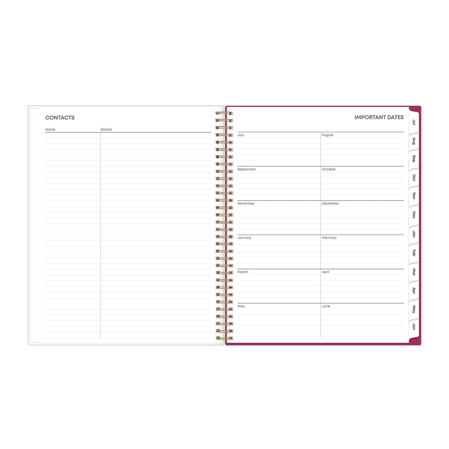 Mahalo Academic Year Create-Your-Own Cover Weekly/Monthly Planner, Floral Artwork, 11 x 8.5, 12-Month (July-June): 2023-2024