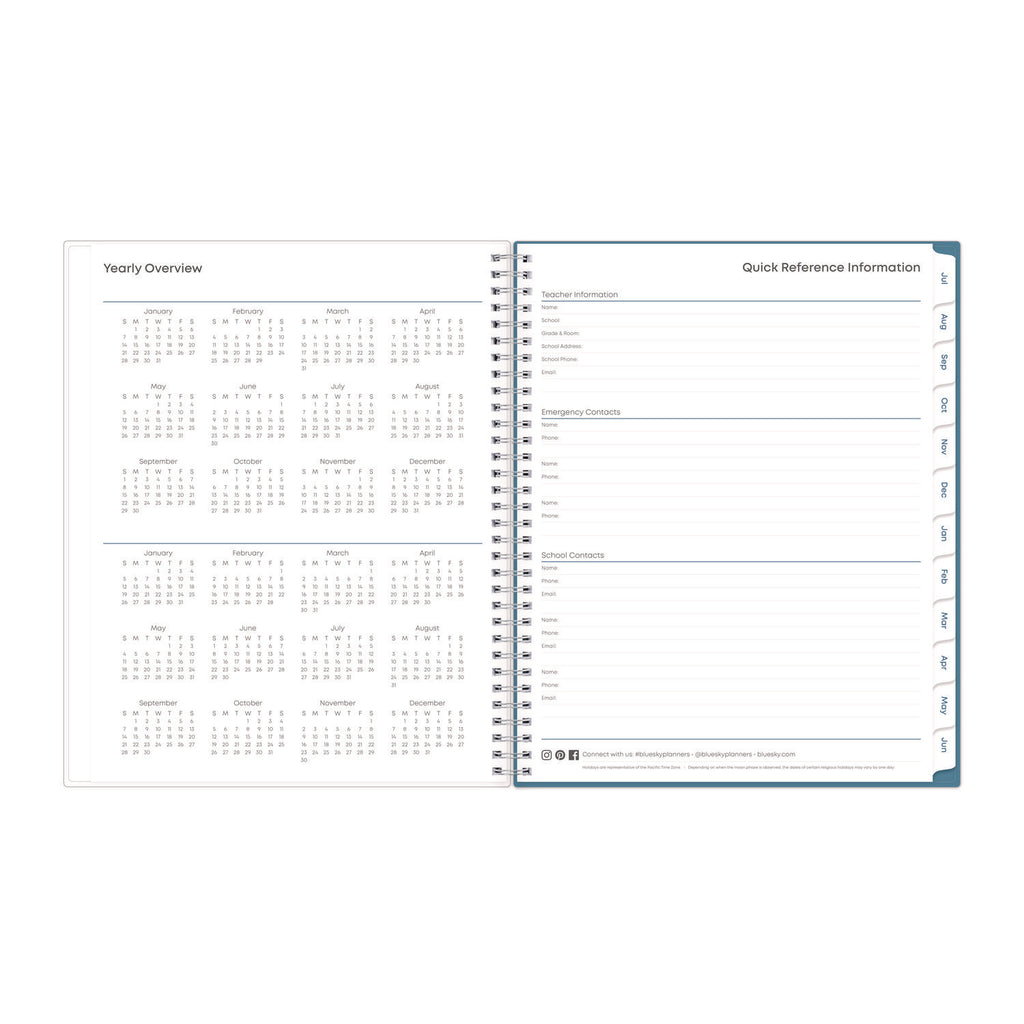 Teacher Dots Academic Year Create-Your-Own Cover Weekly/Monthly Planner, 11 x 8.5, 12-Month (July to June): 2023 to 2024
