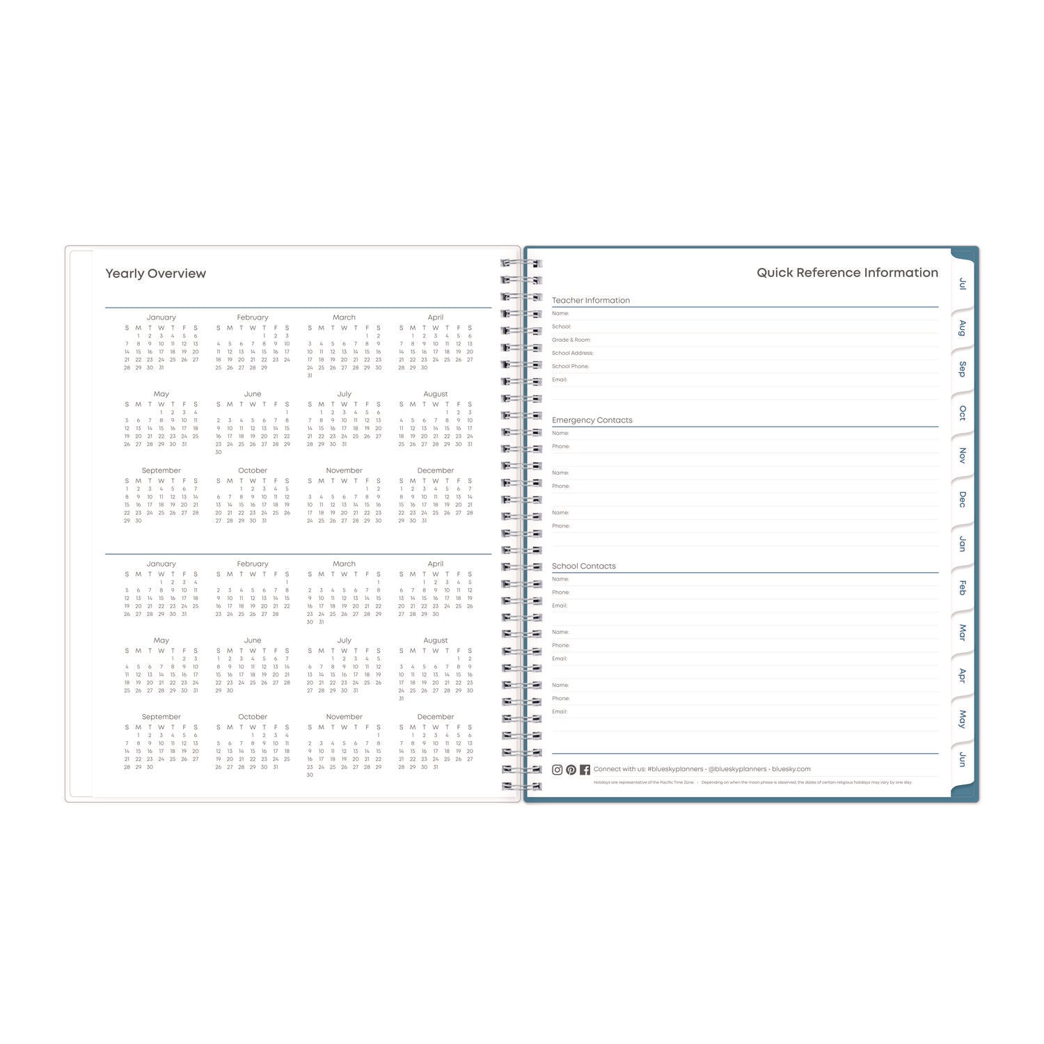 Teacher Dots Academic Year Create-Your-Own Cover Weekly/Monthly Planner, 11 x 8.5, 12-Month (July to June): 2023 to 2024