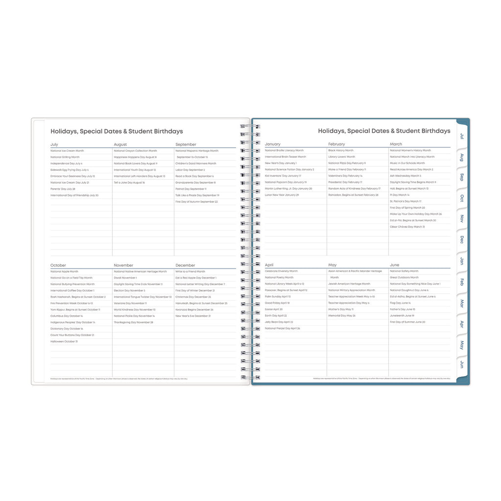 Teacher Dots Academic Year Create-Your-Own Cover Weekly/Monthly Planner, 11 x 8.5, 12-Month (July to June): 2023 to 2024