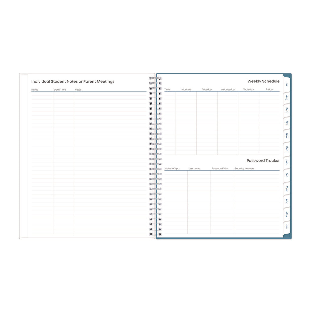 Teacher Dots Academic Year Create-Your-Own Cover Weekly/Monthly Planner, 11 x 8.5, 12-Month (July to June): 2023 to 2024