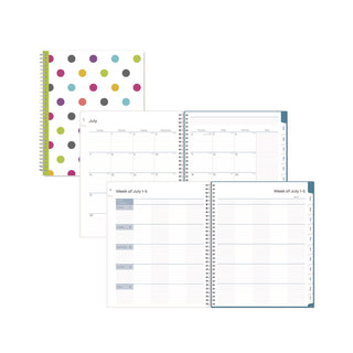 Teacher Dots Academic Year Create-Your-Own Cover Weekly/Monthly Planner, 11 x 8.5, 12-Month (July to June): 2023 to 2024