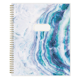 Gemma Academic Year Weekly/Monthly Planner, Geode Artwork, 11 x 8.5, Blue/Purple Cover, 12-Month (July-June): 2023-2024
