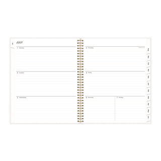 Gemma Academic Year Weekly/Monthly Planner, Geode Artwork, 11 x 8.5, Blue/Purple Cover, 12-Month (July-June): 2023-2024
