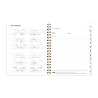 Gemma Academic Year Weekly/Monthly Planner, Geode Artwork, 11 x 8.5, Blue/Purple Cover, 12-Month (July-June): 2023-2024