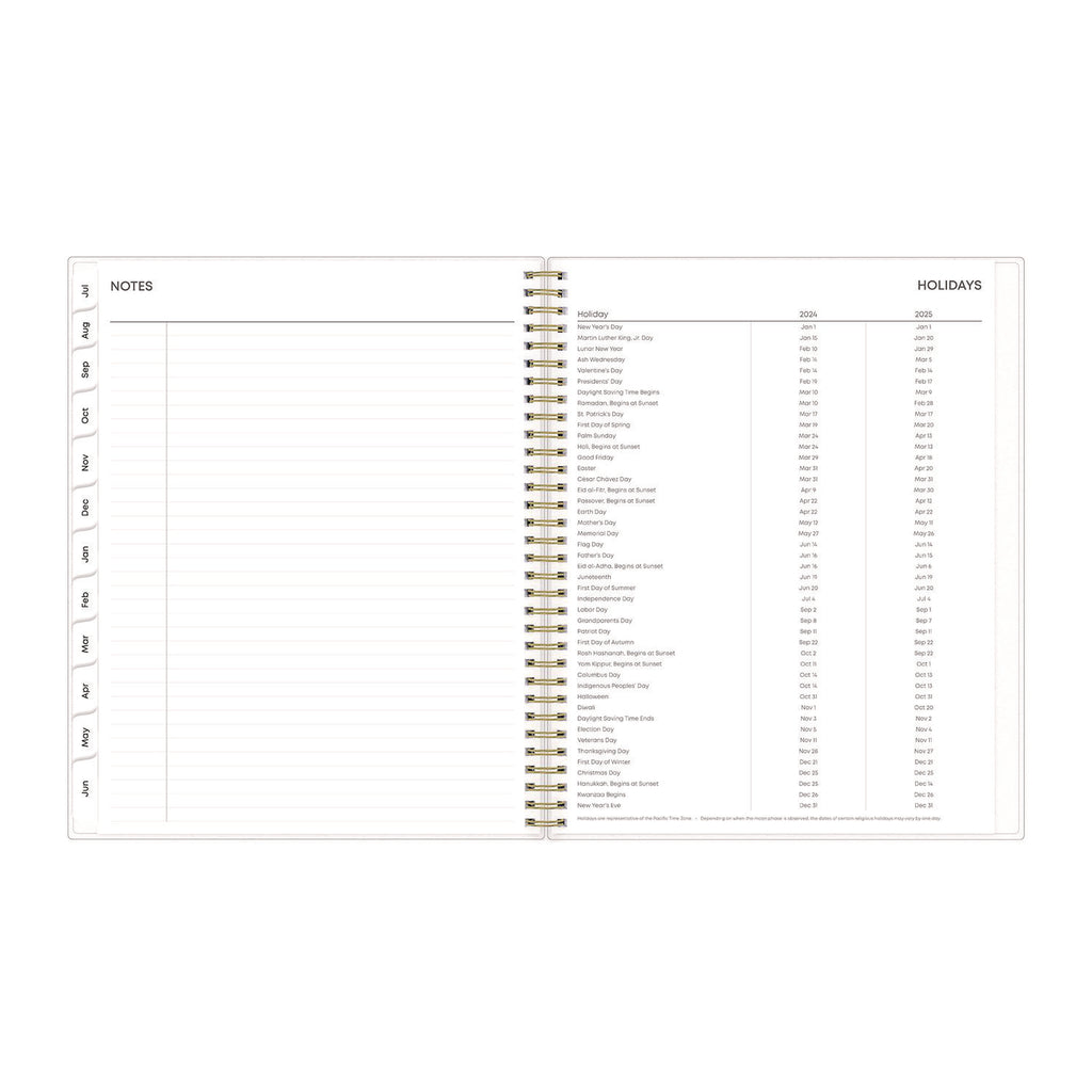 Gemma Academic Year Weekly/Monthly Planner, Geode Artwork, 11 x 8.5, Blue/Purple Cover, 12-Month (July-June): 2023-2024
