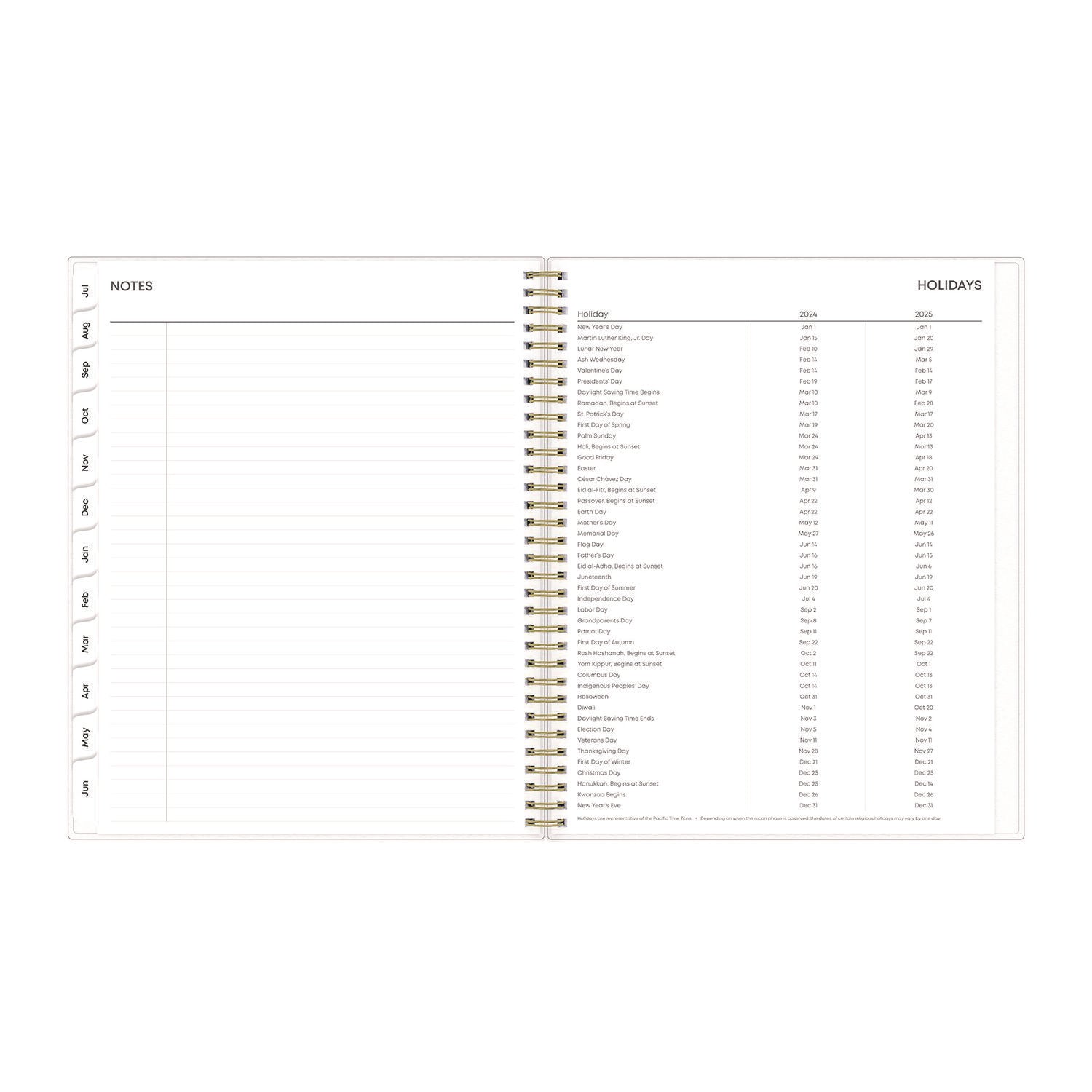Gemma Academic Year Weekly/Monthly Planner, Geode Artwork, 11 x 8.5, Blue/Purple Cover, 12-Month (July-June): 2023-2024