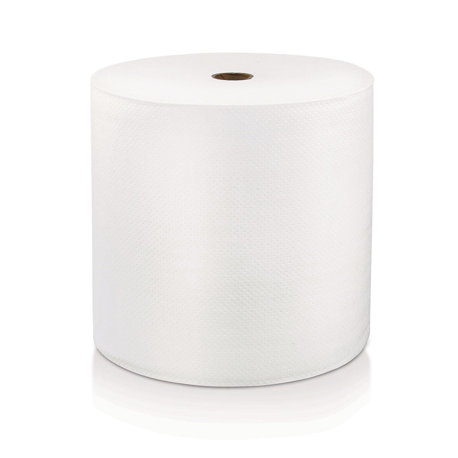 LoCor Hardwound Roll Towels - 1 Ply - 8" x 800 ft - White - Virgin Fiber - Hygienic, Embossed, Strong, Absorbent - For Washroom - 6 / Carton - 1