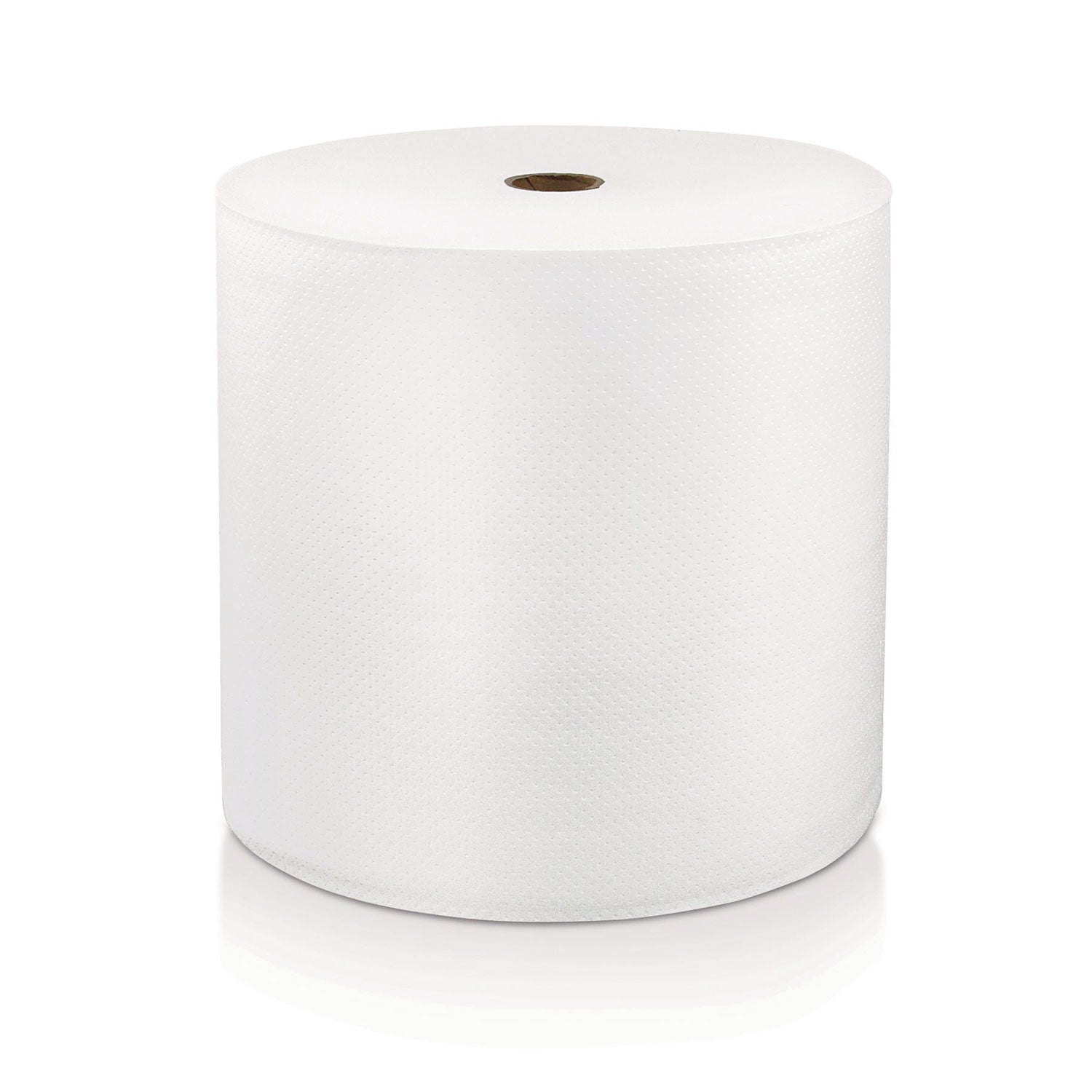 LoCor Hardwound Roll Towels - 1 Ply - 8" x 800 ft - White - Virgin Fiber - Hygienic, Embossed, Strong, Absorbent - For Washroom - 6 / Carton