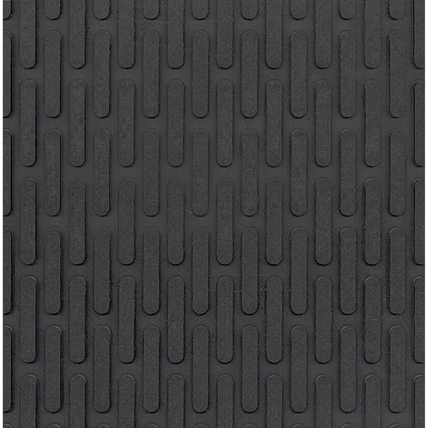 Crown-Tred Indoor/Outdoor Scraper Mat, Rubber, 35.5 x 59.5, Black