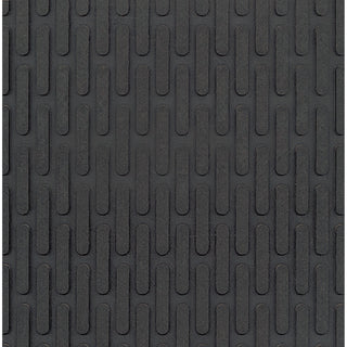 Crown-Tred Indoor/Outdoor Scraper Mat, Rubber, 35.5 x 59.5, Black