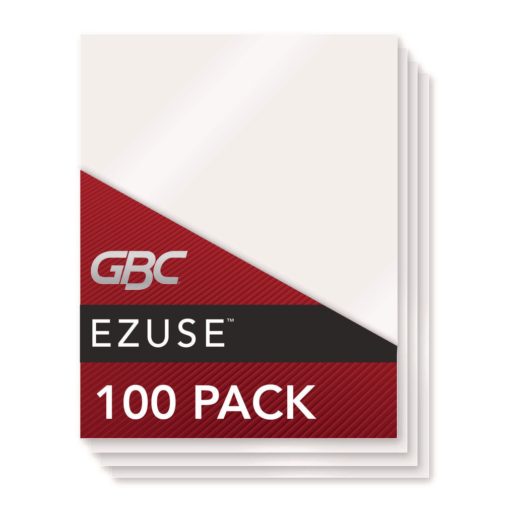 EZUse Thermal Laminating Pouches, 3 mil, 9" x 11.5", Gloss Clear, 100/Box