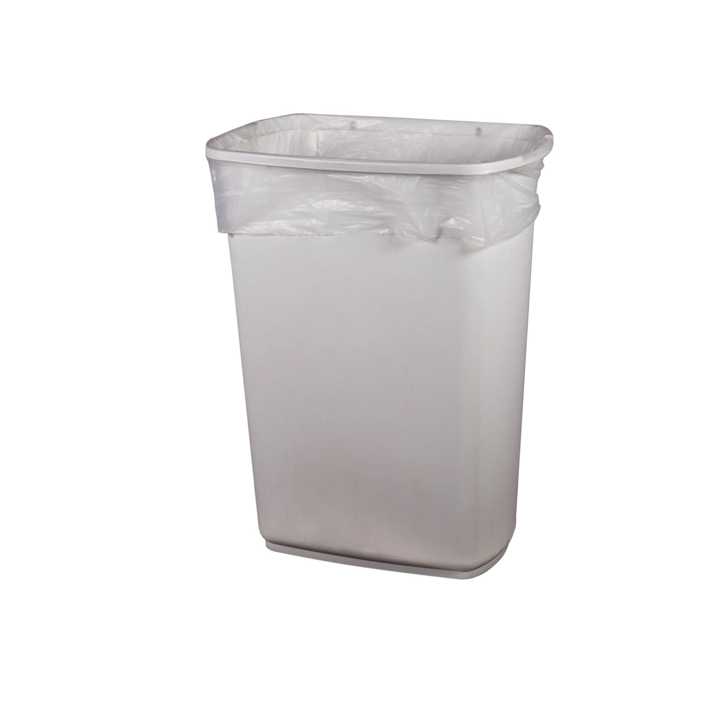 Low-Density Can Liners, 12-16 Gal, 0.70 Mil, 24 x 32, Clear, 500/Carton - 3