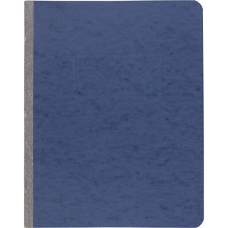 Pressboard Report Cover with Tyvek Reinforced Hinge, Two-Piece Prong Fastener, 3" Capacity, 8.5 x 11, Dark Blue/Dark Blue