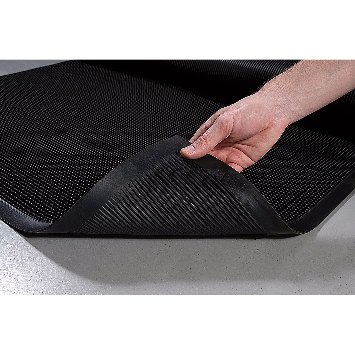 Mat-A-Dor Entrance/Scraper Mat, Rubber, 24 x 32, Black - 4