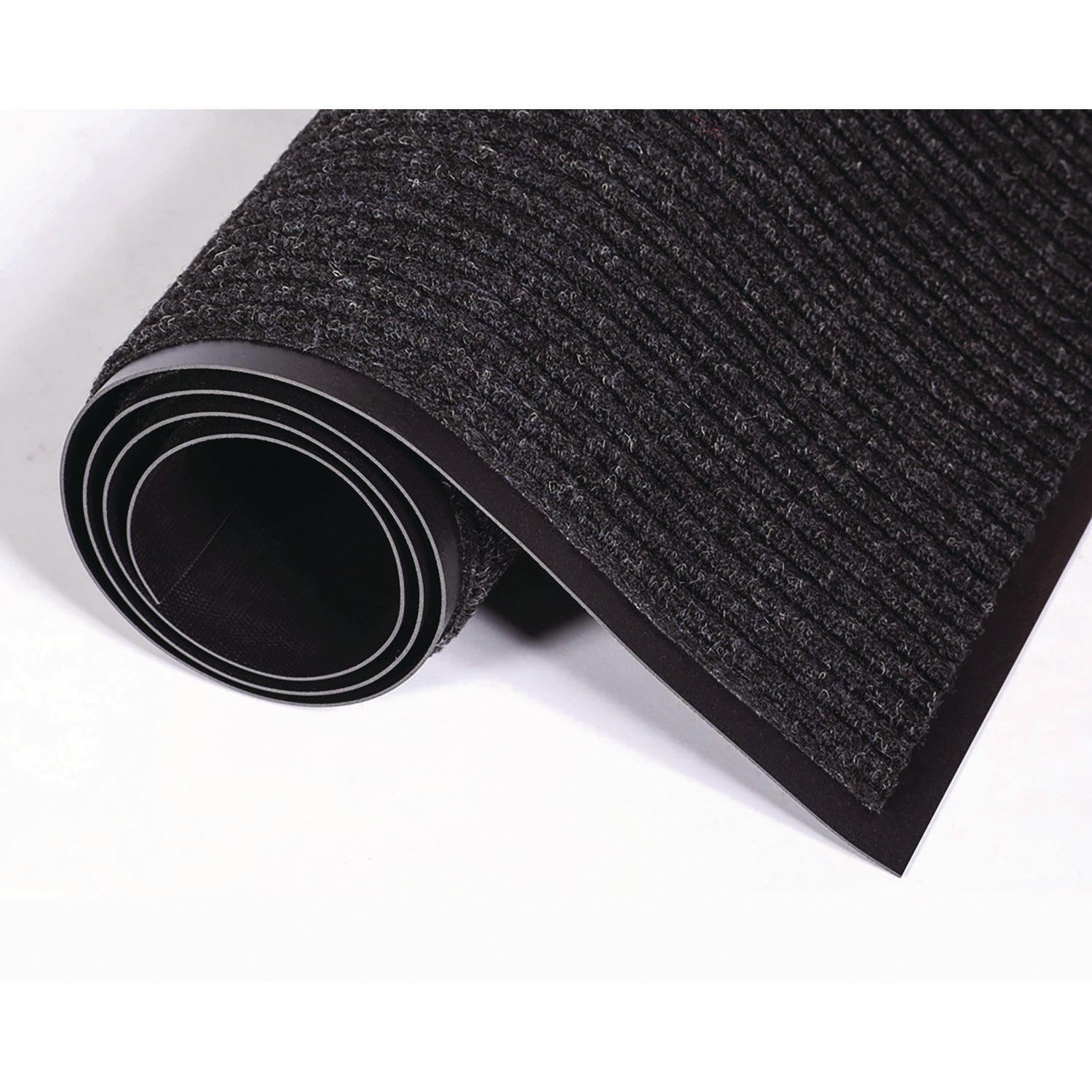 Needle-Rib Wiper/Scraper Mat, Polypropylene, 36 x 48, Charcoal - 2
