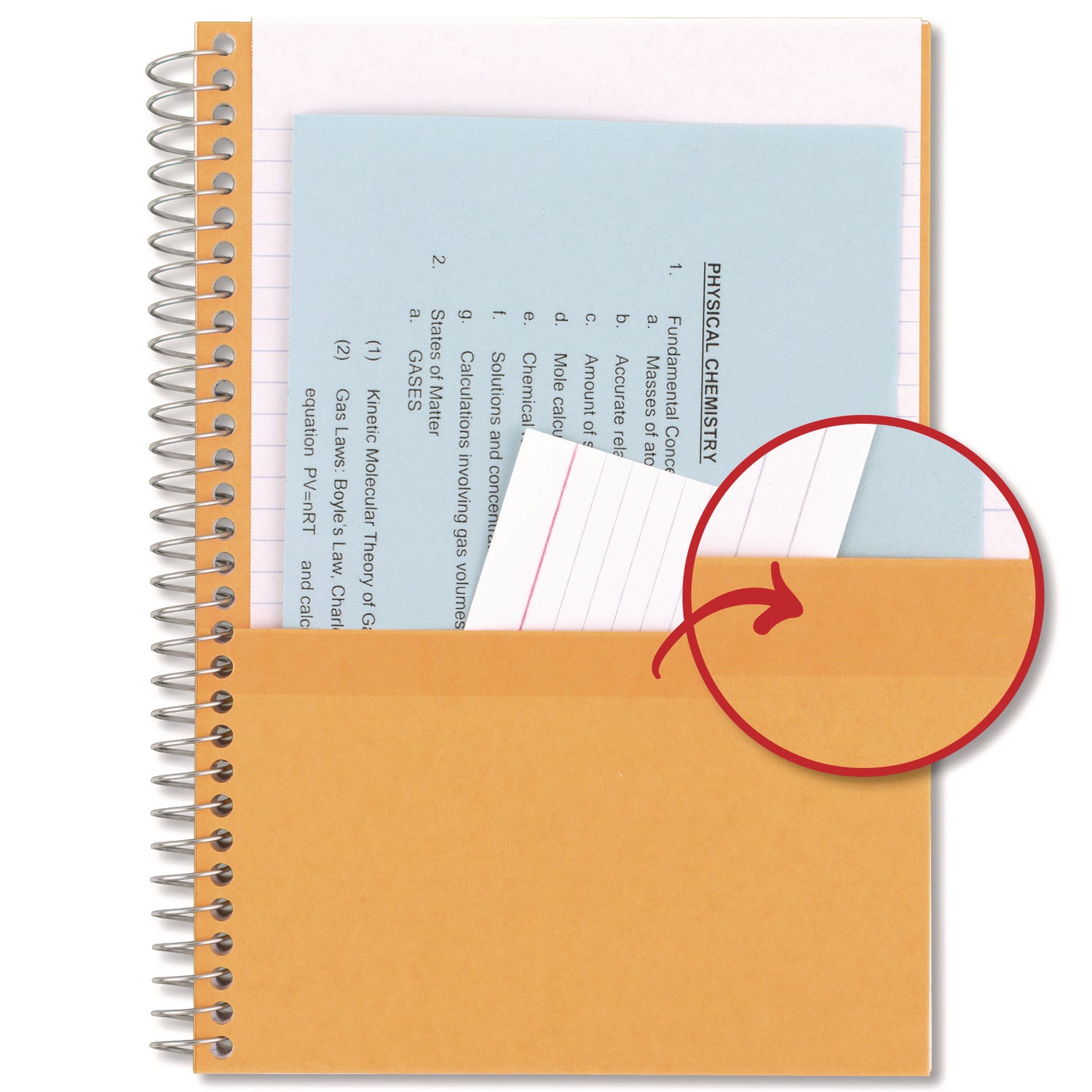 Mead Five Star Wirebound Subject Notebook - 2 Subject(s) - 100 Sheets - Spiral Bound - 6" x 9 1/2" - 9" x 7" x 2" - Assorted Cover - Durable Cover, Bleed Resistant, Perforated, Spiral Lock, Pocket Divider, Durable Cover, Smooth - 6 / Pack - 3