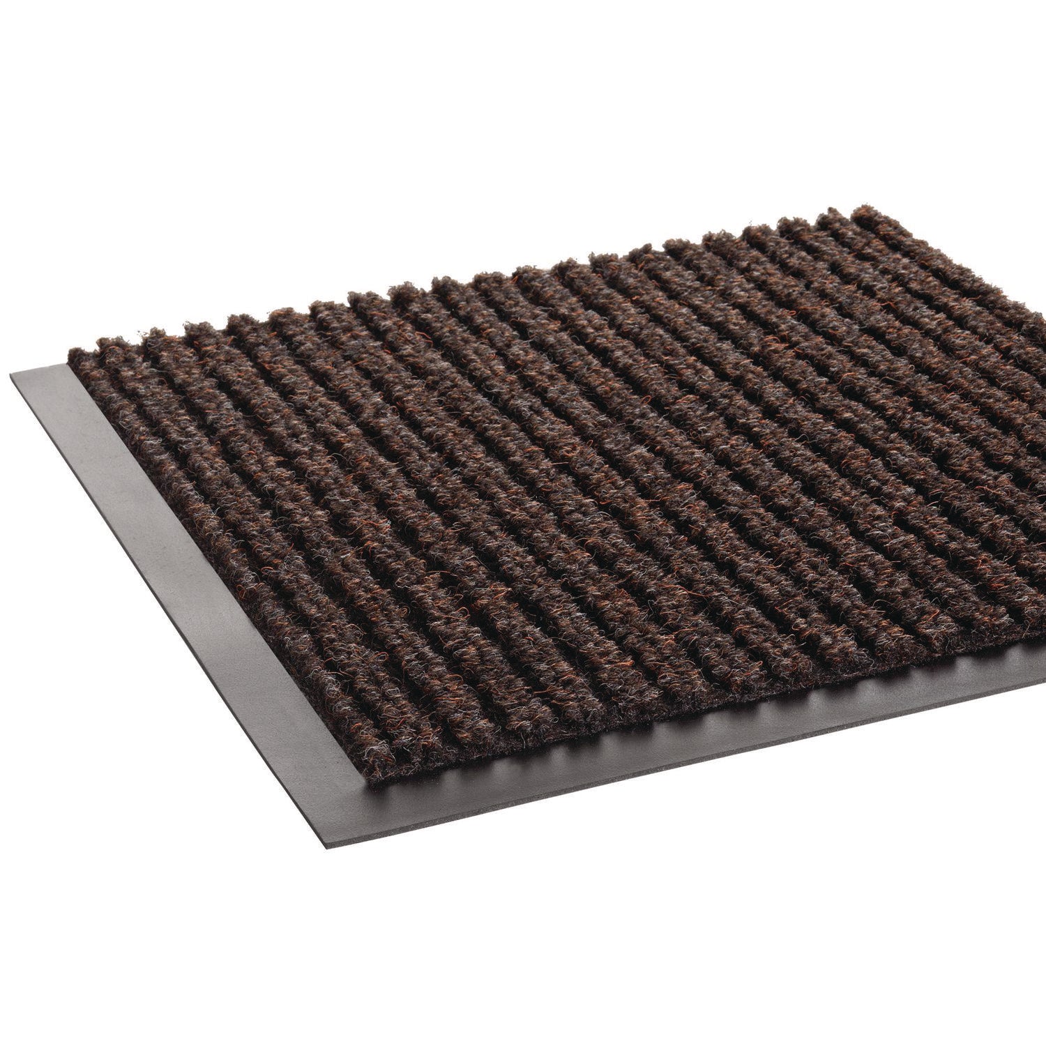Needle Rib Wipe and Scrape Mat, Polypropylene, 36 x 120, Brown