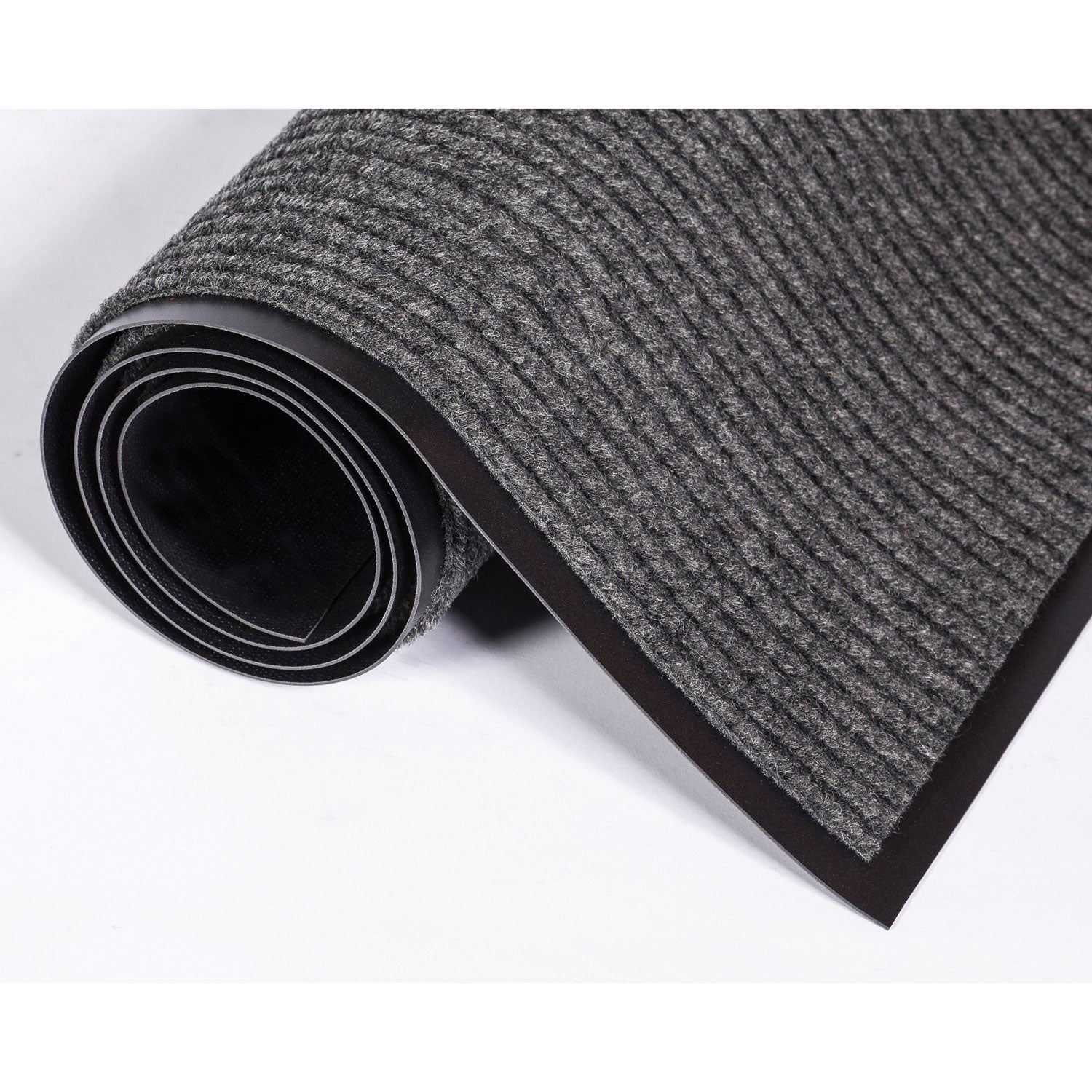 Needle Rib Wipe and Scrape Mat, Polypropylene, 36 x 120, Gray - 2