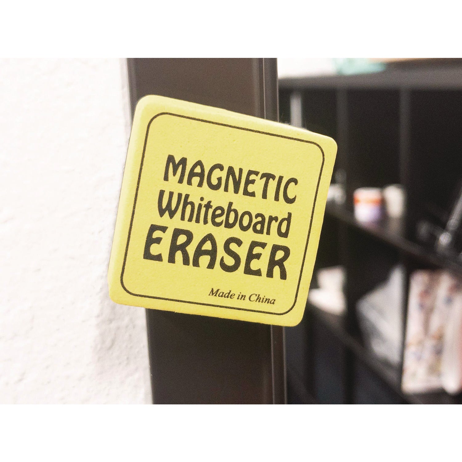 The Pencil Grip Magnetic Whiteboard Eraser - 2" Width x 2" Length - Durable, Lightweight, Soft, Magnetic - Yellow - 12 / Pack - 4