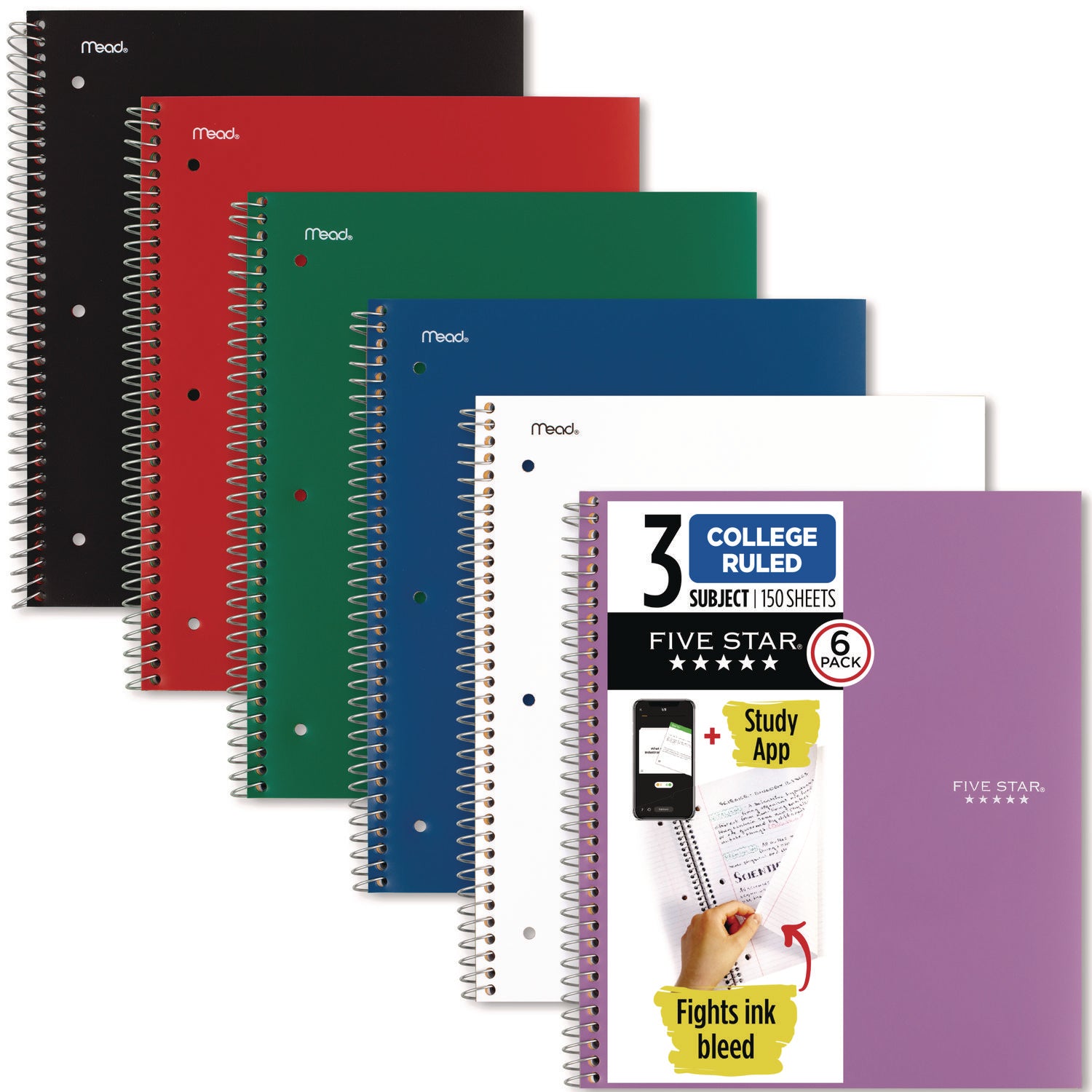 Mead Five Star Subject Spiral Notebook - 1