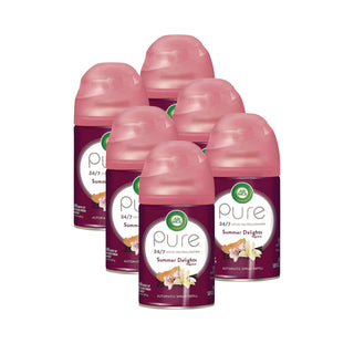 Freshmatic Life Scents Ultra Refill, Summer Delights, 5.89 oz Aerosol Spray, 6/Carton - 1