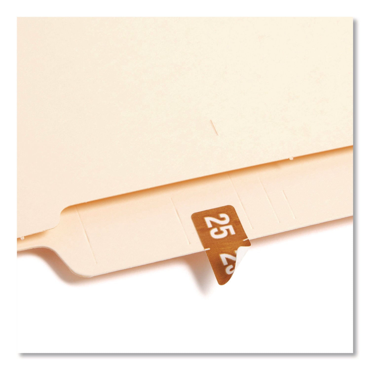 Smead ETS Color-Coded Year Labels - 1/2" Height x 1" Width - Brown - 1 Pack - Self-adhesive