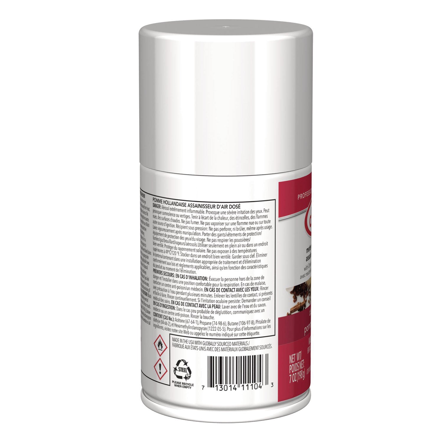 Claire Metered Air Freshener with Ordenone - Aerosol - 6000 ft - 7 fl oz (0.2 quart) - Dutch Apple - 30 Day - 1 Each - Odor Neutralizer