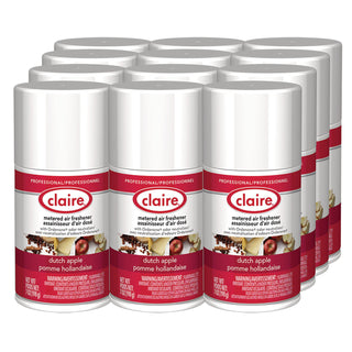 Claire Metered Air Freshener with Ordenone - Aerosol - 6000 ft - 7 fl oz (0.2 quart) - Dutch Apple - 30 Day - 1 Each - Odor Neutralizer