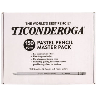 Dixon Wood Pencils - Graphite Lead - Assorted Wood Barrel - 150 / Box