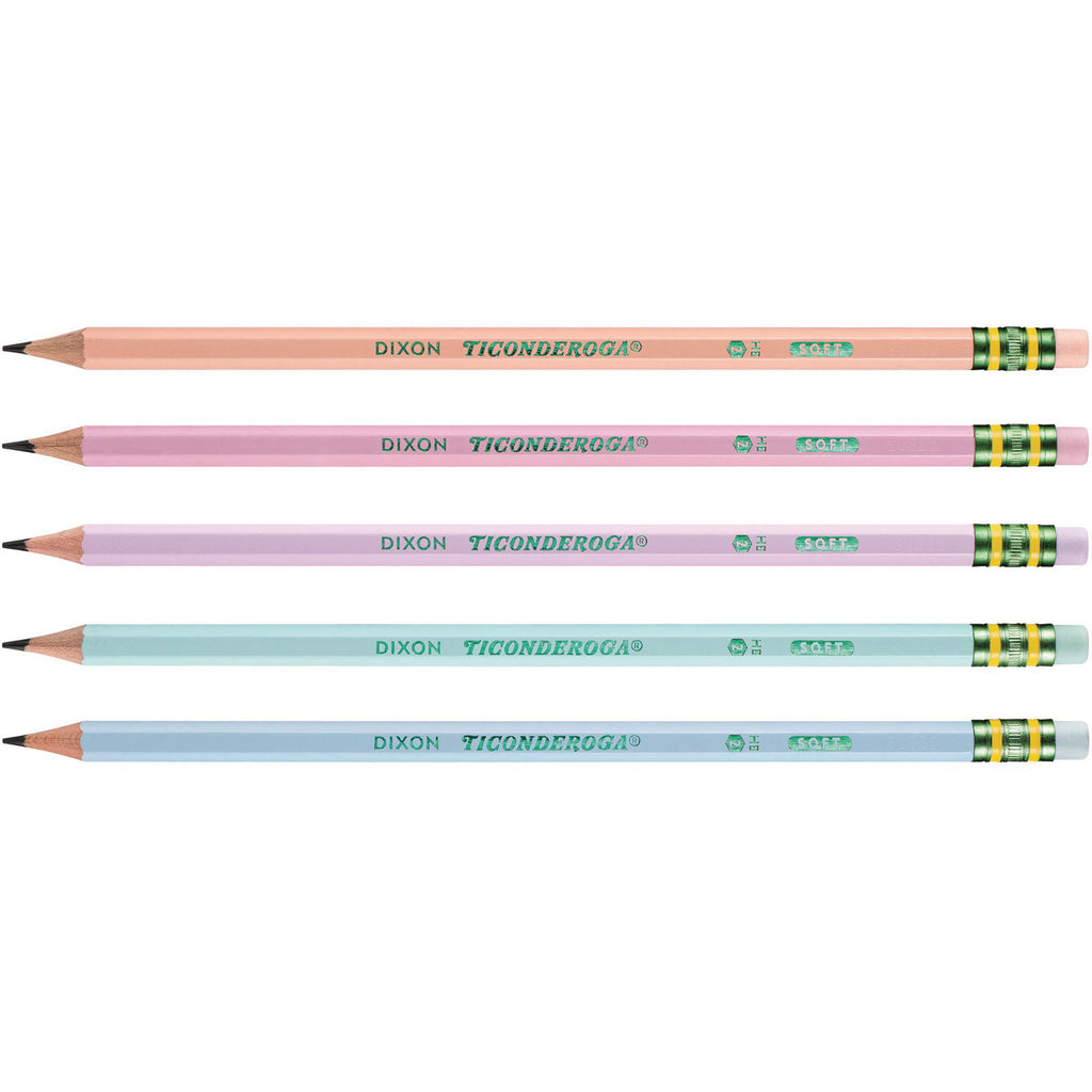 Dixon Wood Pencils - Graphite Lead - Assorted Wood Barrel - 150 / Box