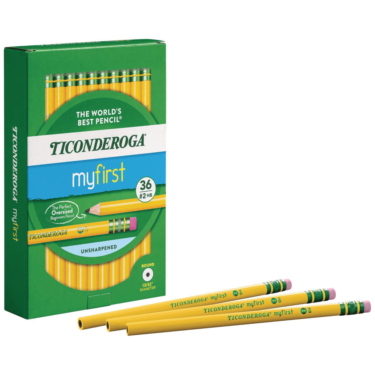 Ticonderoga My First Wood Pencil - #2 Lead - Yellow Cedar Barrel - 36 / Pack