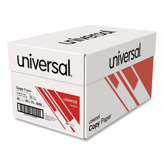 Copy Paper, 92 Bright, 3-Hole, 20 lb Bond Weight, 8.5 x 11, White, 500 Sheets/Ream, 10 Reams/Carton