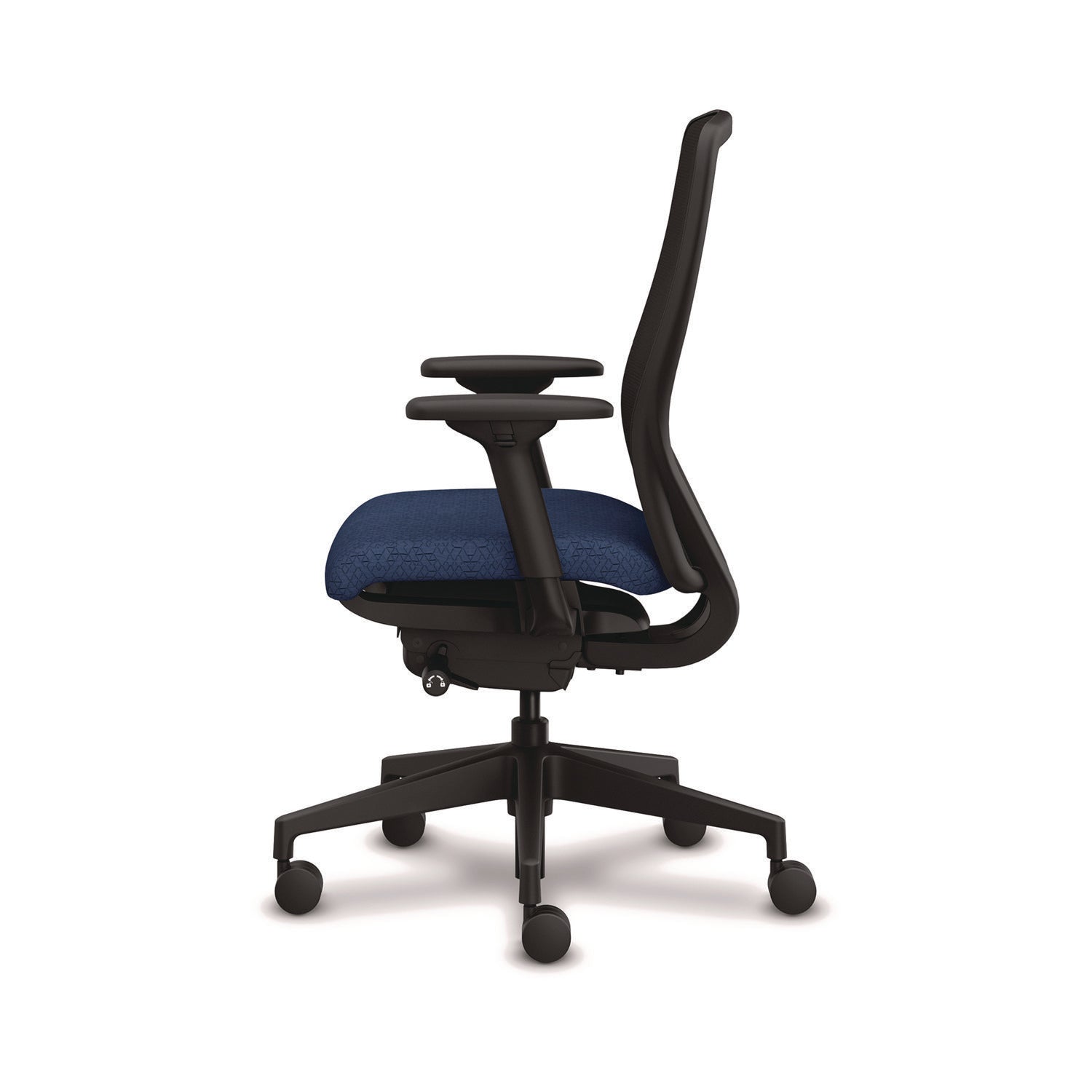 Nucleus Series Recharge Task Chair, Up to 300lb, 16.63" to 21.13" Seat Ht, Navy Seat, Black Back/Base - 5